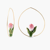 Moyennes créoles tulipe rose