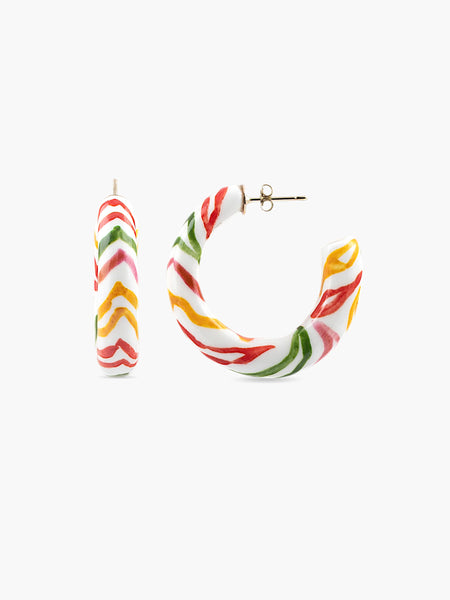 Crazy Tiger hoop earrings – NACH BIJOUX