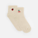 Cherry and heart socks - Chérie Cherry
