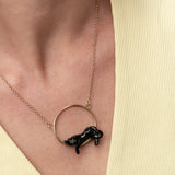 Black Panther Round Necklace