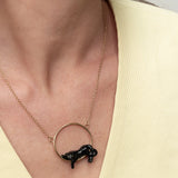 Black Panther Round Necklace