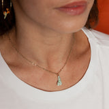 Collier zèbre vert