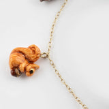 Squirrel &amp; Acorn Necklace