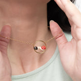 Round love snail necklace