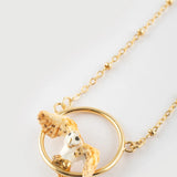 Owl in flight necklace