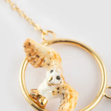 Owl in flight necklace