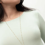 Green Snail Long Necklace