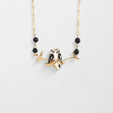 Collier oiseaux Pics Maculés