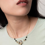 Collier oiseaux Pics Maculés
