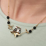 Collier oiseaux Pics Maculés
