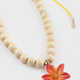 Collier perles fleur de Lys Tigrée