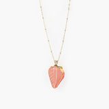Collier sautoir fraise