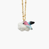 Collar colibrí y nube