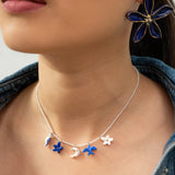 Collier multi cosmic et perles