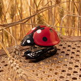 Agrafeuse coccinelle porcelaine acier inoxydable