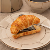Agrafeuse croissant porcelaine acier inoxydable