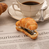 Agrafeuse croissant porcelaine acier inoxydable