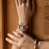 Bague double anneau chardon