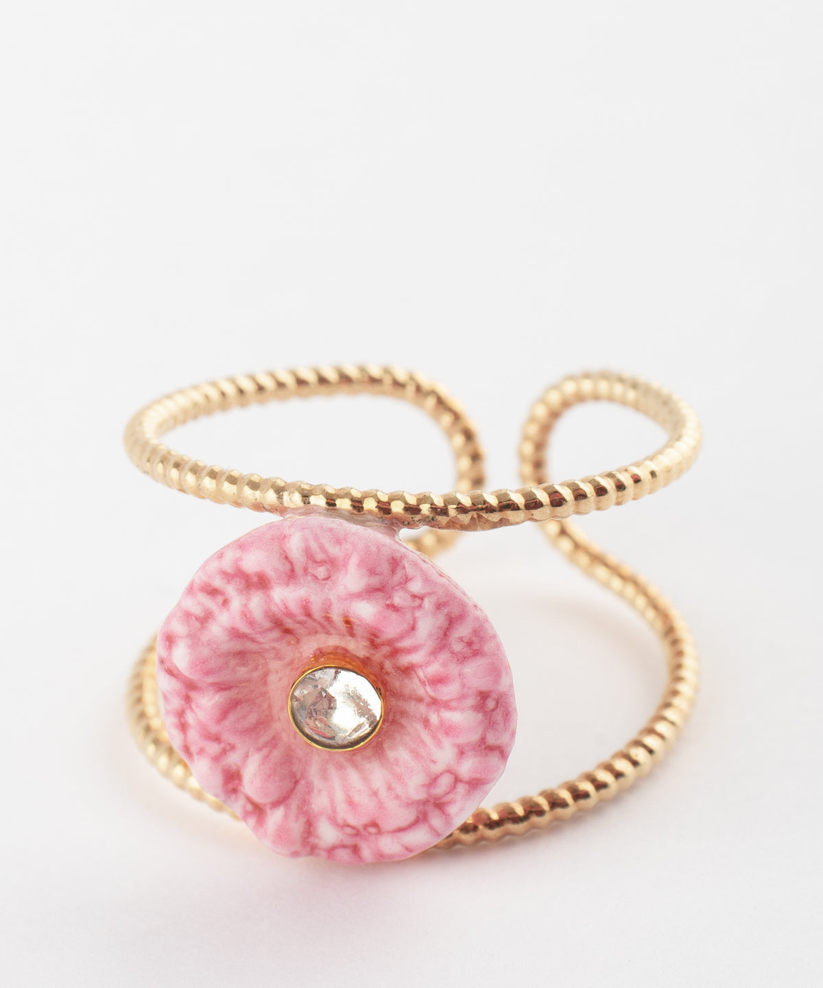 Bague double anneau chardon
