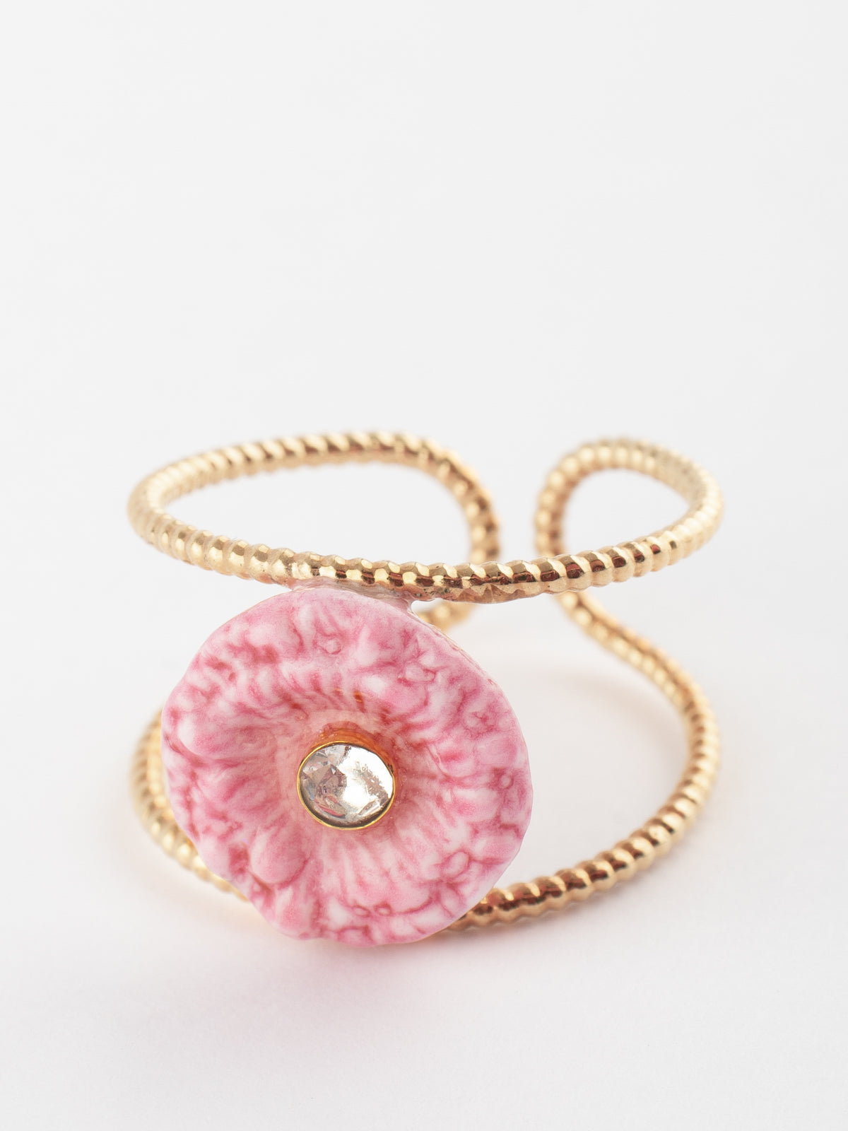 Bague double anneau chardon