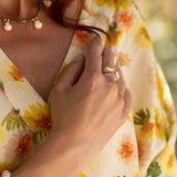 Bague FaceToFace perruche blanche