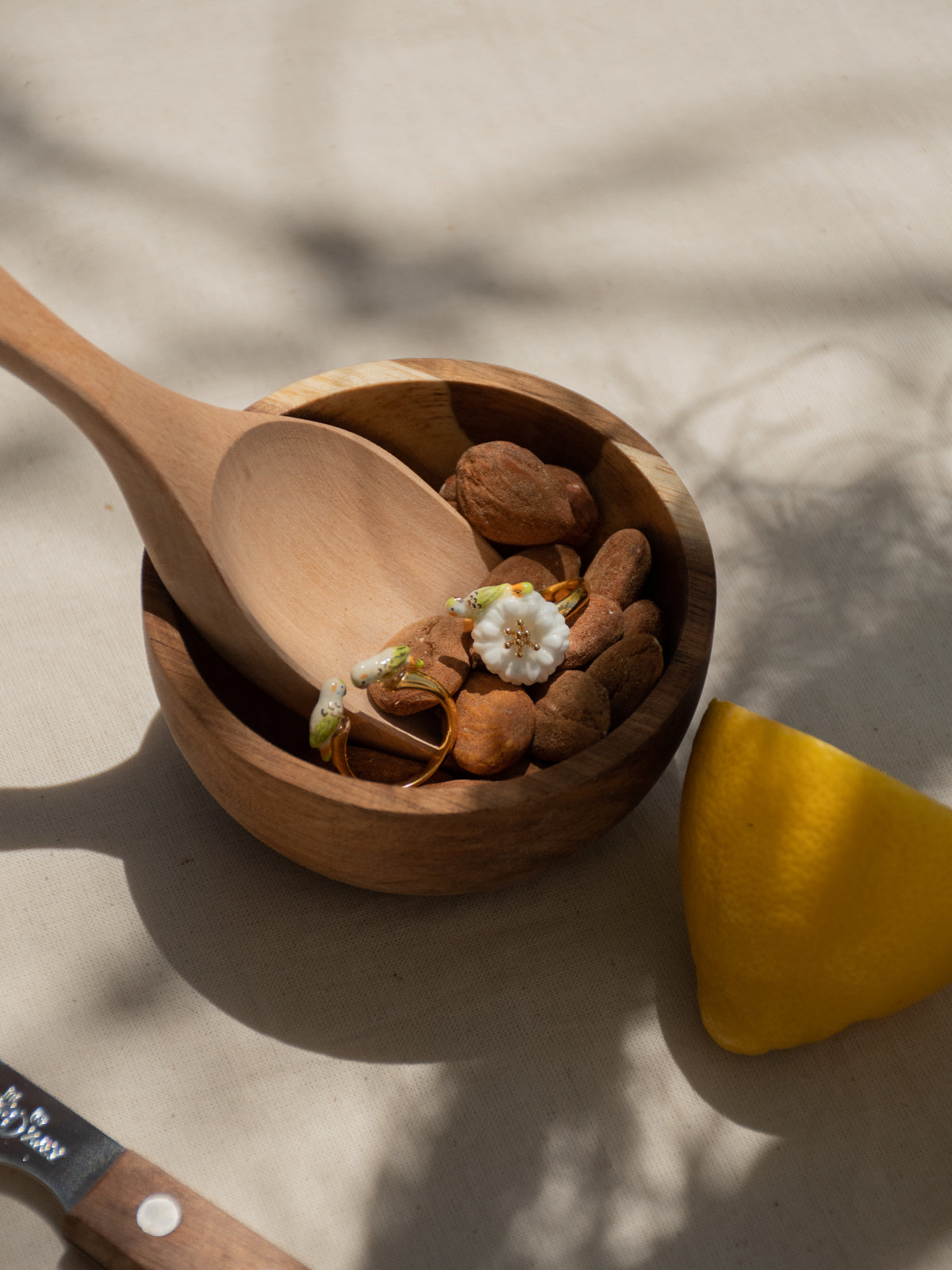 Bague FaceToFace perruche blanche