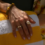 Bague FaceToFace perruche blanche