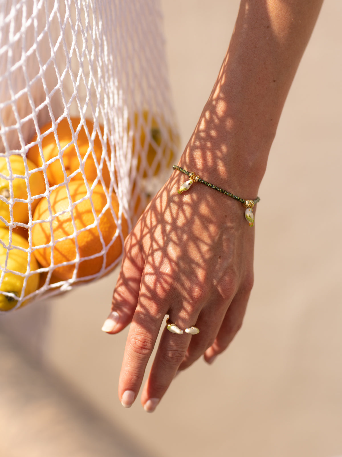 Bague FaceToFace perruche blanche