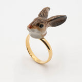 Bague lapin brun