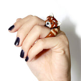 Bague panda roux