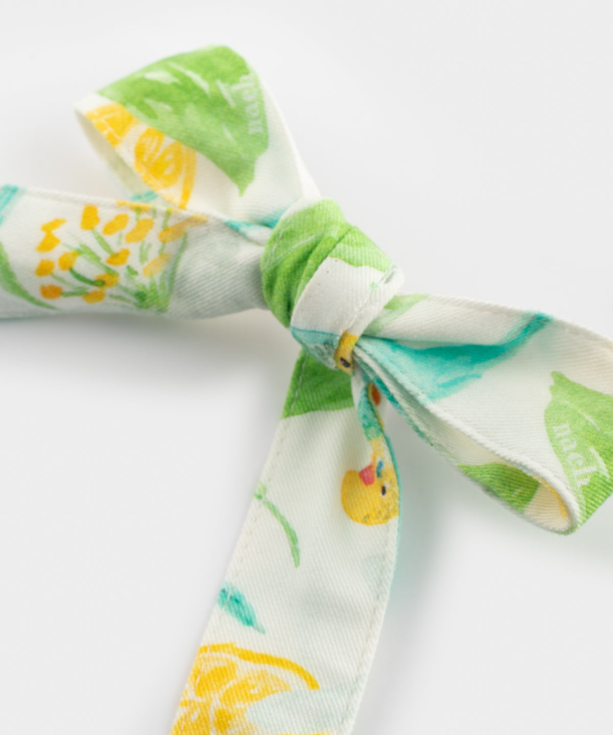 Barrette nœudupcyclée citron - Nach x Argile Studio 