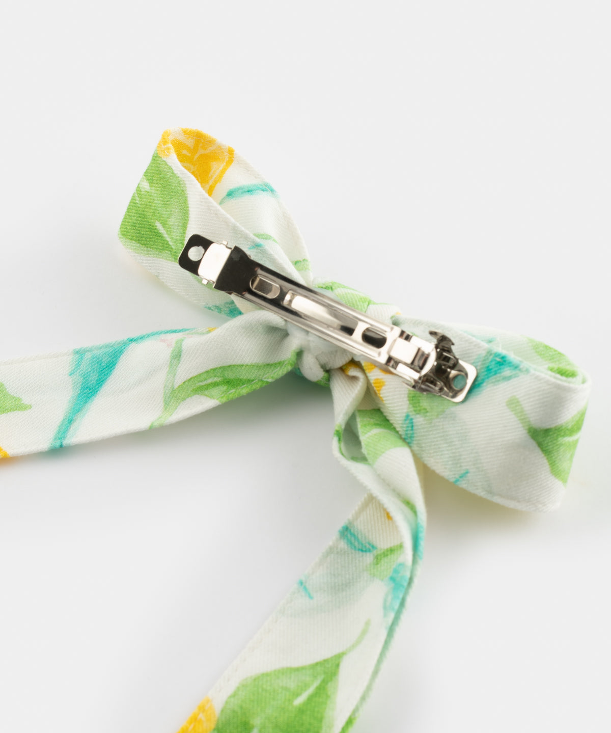 Barrette nœudupcyclée citron - Nach x Argile Studio 