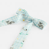 Barrette noeud upcyclée vichy - Nach x Argile Studio 