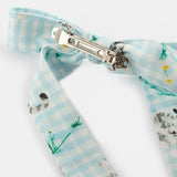 Barrette noeud upcyclée vichy - Nach x Argile Studio 