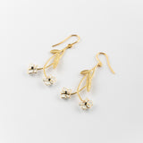 Boucles d'oreilles branche orchidée