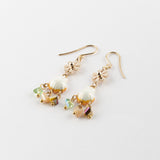 Boucles d'oreilles coquillage & pampilles