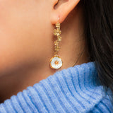 Boucles d'oreilles fleur des neiges - Arctique