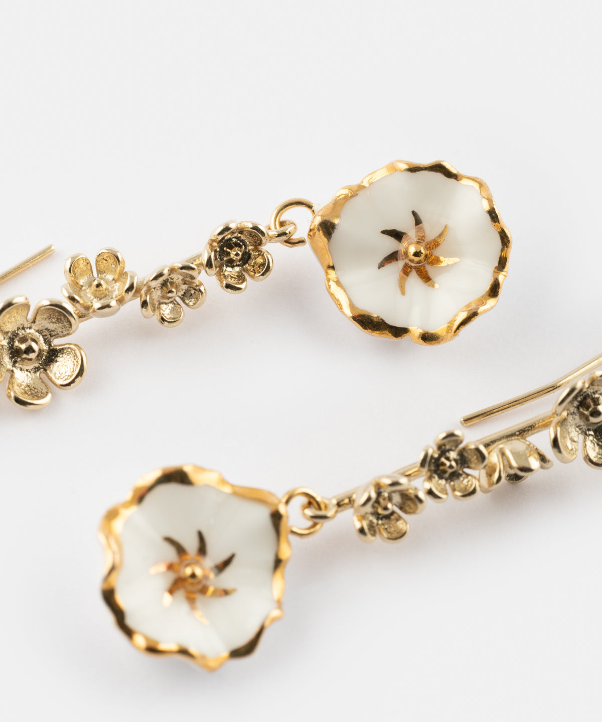 Boucles d'oreilles fleur des neiges - Arctique