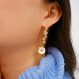 Boucles d'oreilles fleur des neiges - Arctique