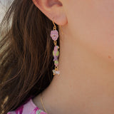 Boucles d'oreilles Mi-figue mi-fleur