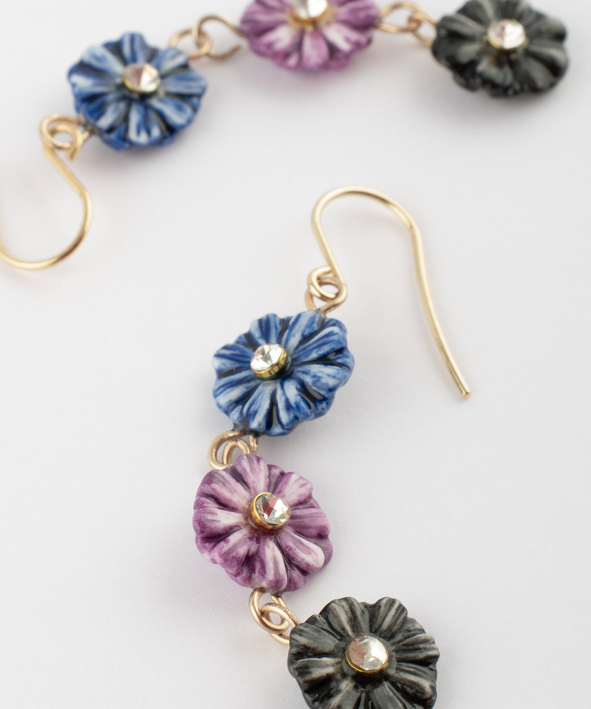Boucles d'oreilles pendantes petits chardons