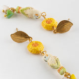 Boucles d'oreilles perruche & pampilles