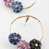 Boucles d'oreilles rondes chardons