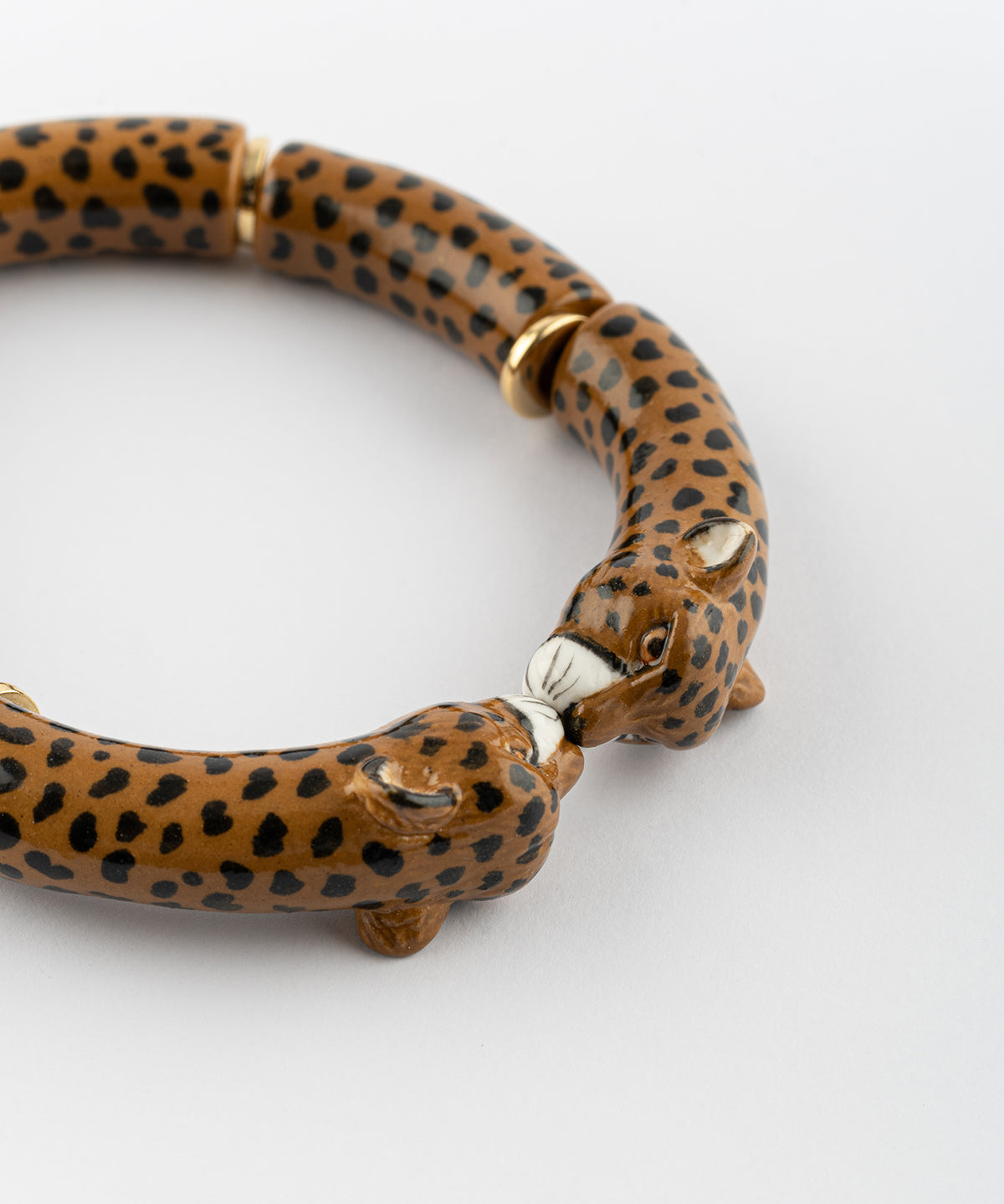 Bracelet perles guépard - Premier amour