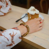 Bracelet perles guépard - Premier amour