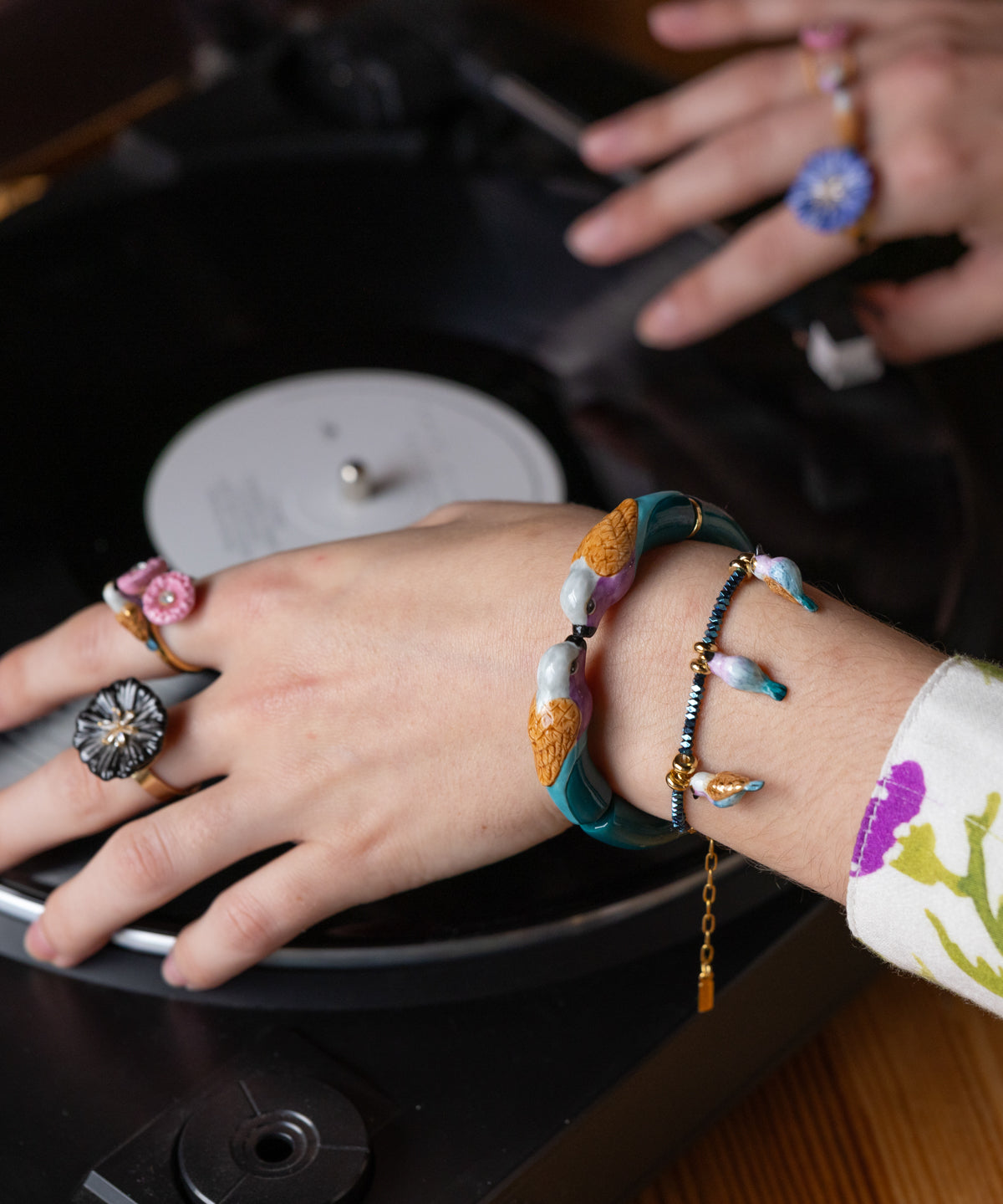 Bracelet bisou oiseau