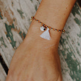 Bracelet corde chat et pompon