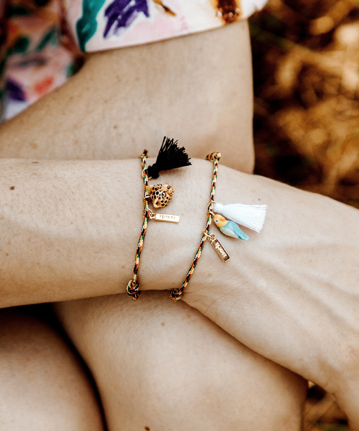 Bracelet corde léopard