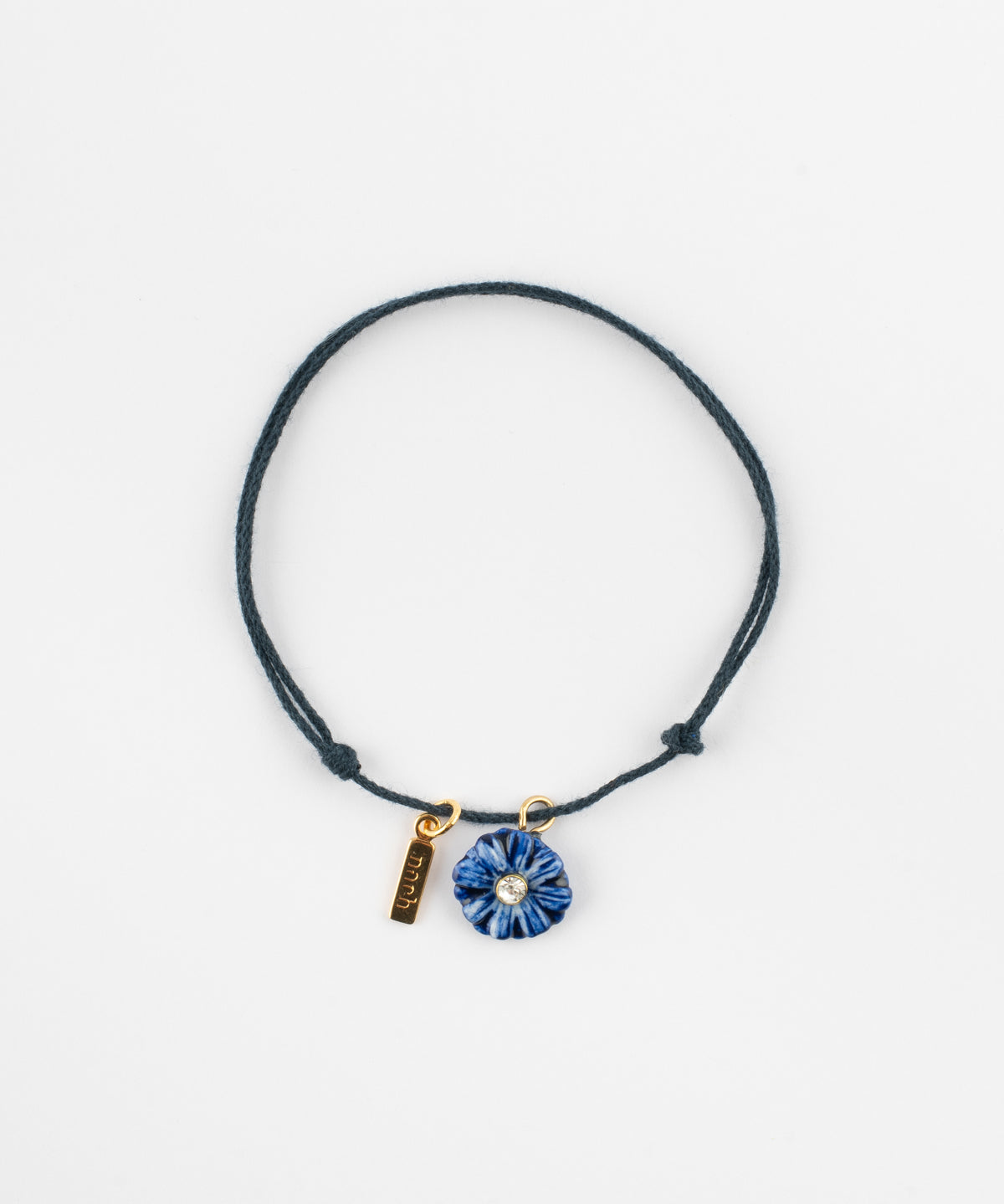 Bracelet cordon chardon bleu