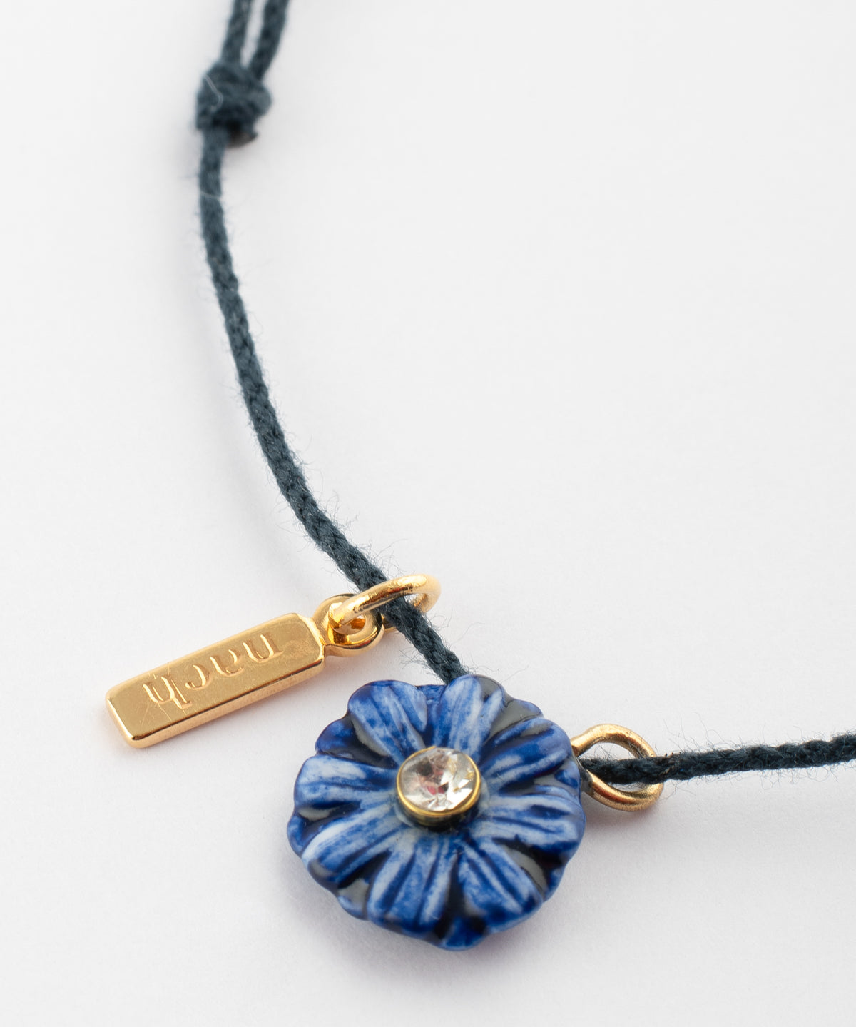 Bracelet cordon chardon bleu